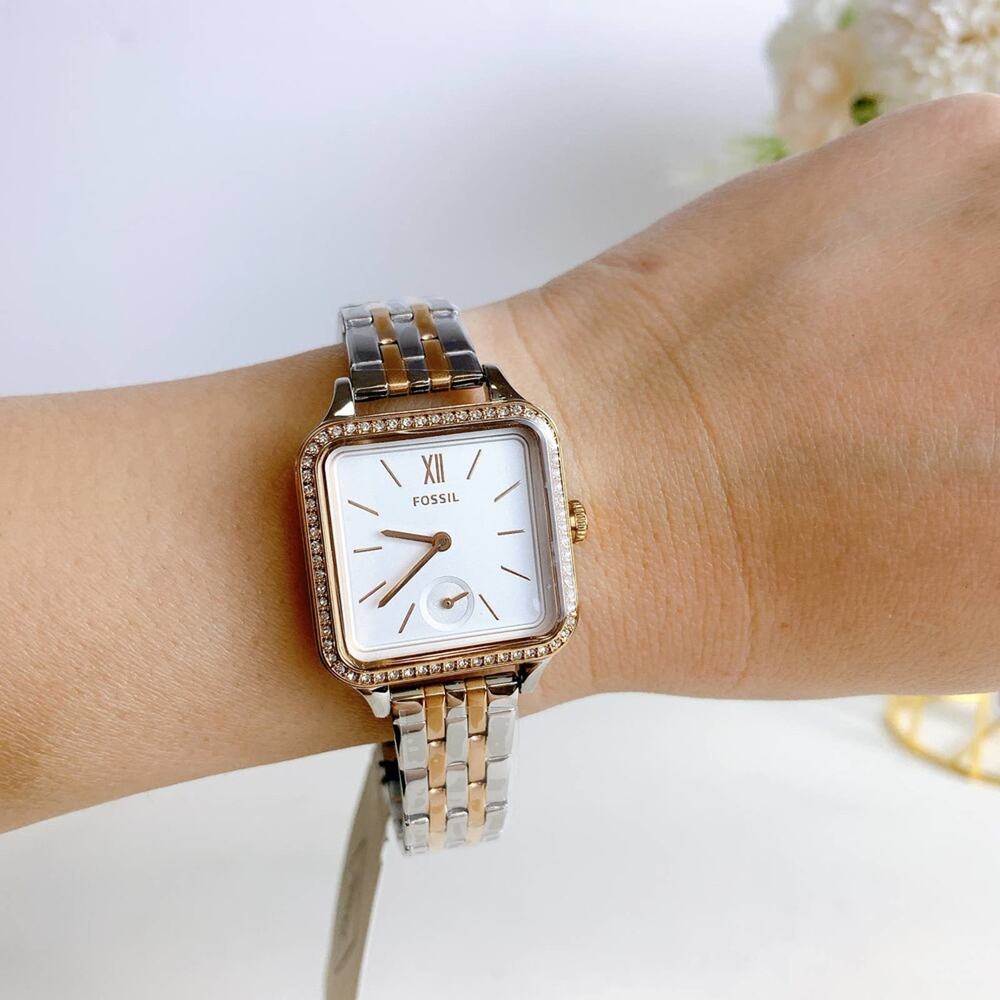 Fossil BQ3907 Colleen Three-Hand Two-Tone Stainless Steel Watch